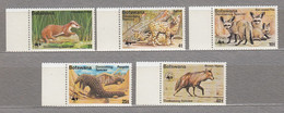 BOTSWANA 1977 Fauna Animals WWF MNH(**) Mi 182-186 #Fauna428 - Botswana (1966-...)
