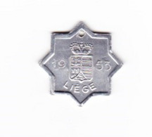 Médaille En Aluminium - Taxe Pour Chien - Province De Liège 1953 - Otros & Sin Clasificación