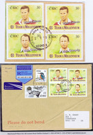 Ireland 1999 Millennium GAA Football Imperforate 30p Colleran + 30p Murphy Se-tenant Pair On Cover - Brieven En Documenten