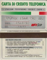 750/ Italy; Carta Di Credito (4016); 12/93 - Usages Spéciaux
