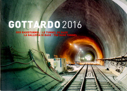 2016 Switzerland Gottard Railway Tunnel 2016 Railway Transport Post 36 Pages  Booklet With Info And MNH** Stamps - Markenheftchen