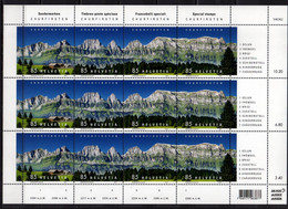 2017 Switzerland Mountain Range Of Churfirsten Sheetlet MNH** MiNr. 2487 - 2490  Nature, Selun, Schibenstoll - Ungebraucht