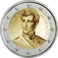 Monaco 2 Euro 2019 "Honore's V Accession To The Throne" BiMetallic PROOF - Monaco