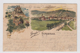 Hersbruck Farbige Karte Nach Germersberg - Hersbruck