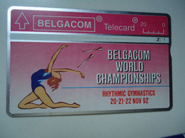 BELGIUM   USED CARDS SPORT CHAMPIONSHIPS RHYTHMIC GYMNASTICS - Sonstige & Ohne Zuordnung