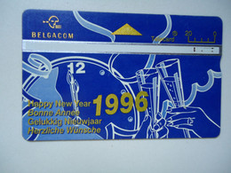 BELGIUM   USED CARDS  NEW YEAR 1996 - Sonstige & Ohne Zuordnung