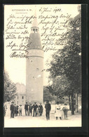 AK Kitzingen A. M., Falterturm Mit Anwohnern - Kitzingen