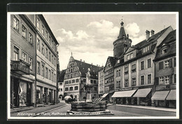 AK Kitzingen A. Mian, Rathaus Mit Kaisers-Geschäft Und Kiliansbrunnen - Kitzingen