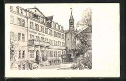 Künstler-AK Berlin-Wedding, Lazarus Kranken- Und Diakonissenhaus, Bernauer Strasse 115 /117 - Wedding