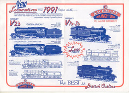 Catalogue BACHMANN 1991 BRANCH LINE 00 GAUGE British Outline - New - Inglés