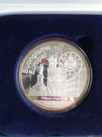 2002 SAN MARINO - BUONGIORNO EUROPA ! " Palazzo Pubblico / 4 Ounces ( Voir Photos SVP ) +/- 65 Mm. / 117.5 Gr.! - Pièces écrasées (Elongated Coins)