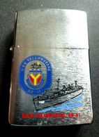 ZIPPO - U.S.S. YELLOWSTONE - AD-41 - Acier Brossé - 1991 - Réf, 813 - Zippo