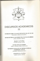 DISCURSOS ACADEMICOS III 145 PAG   VUELOS POSTALES EN GOA 1931-2 DE FRANCISCO LEMOS DA SILVEIRA  SISNTESIS HISTORICA DE - Topics