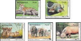 Botswana 2018 Big Animals 5v Mint - Botswana (1966-...)