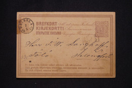 FINLANDE - Entier Postal Voyagé En 1879, à Voir - L 96803 - Entiers Postaux