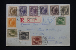 LUXEMBOURG - Enveloppe En Recommandé De Echternach Pour La France En 1937, Affranchissement Multiple - L 96805 - Brieven En Documenten