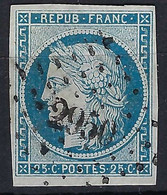 FRANCE Classique: Le Y&T 4, Obl. PC 2950 (Strasbourg), Petit Aminci - 1849-1850 Cérès