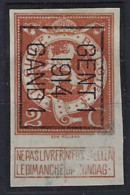 Nr. 109  Typo 51 B GENT I 1914 GAND I - ONGETAND / NON DENTELEE (*)   ; Staat Zie Scan ! - Sobreimpresos 1912-14 (Leones)