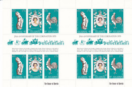 Nouvelles-Hébrides Légende Anglaise 1978 25ème Anniversaire Couronnement Elisabeth II Feuillet 540Ax2 ** - Blocks & Sheetlets