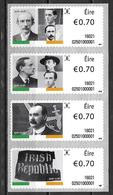 Irlande 2016 Timbres Distributeur N°65/68 Insurrection De Paques - Franking Labels