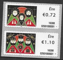 Irlande 2016 Timbres Distributeur N°81/82 Noël - Affrancature Meccaniche/Frama