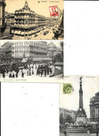 3 X CPA/PK  - BRUXELLES - Boulevard Et Monument Anspack - Avenues, Boulevards