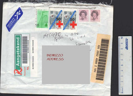 Nederland Italia 2008 Conventies Van Geneve Rode Kruis Red Cross Geneva Convention Croce Rossa Croix Rouge LET00071 - Storia Postale