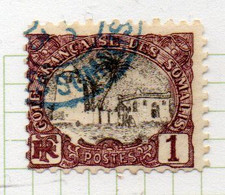 37CRT414 - COTE COSTA SOMALIS 1903 , Yvert N. 53 Usato. Centro Nero - Used Stamps