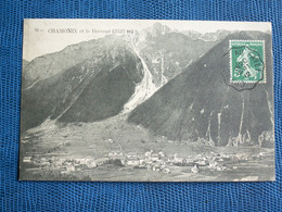 ""  CPA  CHAMONIX  AVEC  CACHET  CONVOYEUR  DE  LIGNE  ""  CHAMONIX  à  FAYET  ""1912 - Andere & Zonder Classificatie