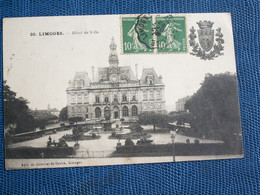 ""  CPA  LIMOGES  AVEC  CACHET  CONVOYEUR  DE  LIGNE  ""  LIMOGES  à  ANGOULEME  ""1922 - Sonstige & Ohne Zuordnung