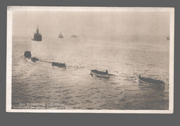 Estonia - Saarema / Ösel - Die Eroberung Von Oesel - Ausschiffen Der Ersten Truppen Vor Oesel - Photo Card - War 1914-18