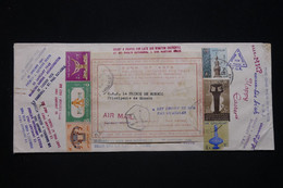 EGYPTE - Enveloppe Pour Le Prince De Monaco En 1965, Affranchissement Recto Et Verso- L 96871 - Briefe U. Dokumente