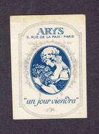 Carte Parfum ARYS "UN JOUR VIENDRA" - Parfumerie J. MUISQUAR 4rue De Maubeuge PARIS - Anciennes (jusque 1960)