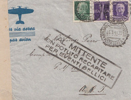 371 - POSTA AEREA - Busta Senza Testo Del 23 Marzo 1941 Da Milano A Posta Militare 1045 . - Storia Postale (Posta Aerea)