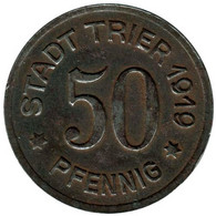 ALLEMAGNE - TRIER - 50.1 - Monnaie De Nécessité - 50 Pfennig 1919 - Monetary/Of Necessity