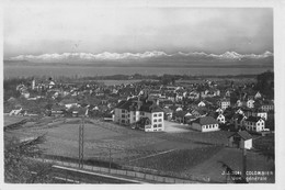 Colombier Vue Générale Et Les Alpes - Colombier