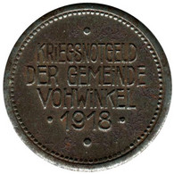 ALLEMAGNE - VOHWINKEL - 10.2 - Monnaie De Nécessité - 10 Pfennig 1918 - Monétaires/De Nécessité