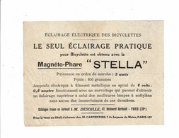 Magnéto-phare STELLA  éclairage électrique Des Bicyclettes DESOILLE Carpentier - Sport En Toerisme