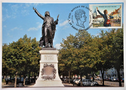 Carte Maximum ROUGET DE LISLE  3939  Statue à Lons Le Saulnier Obl 1er Jour - 1930-39