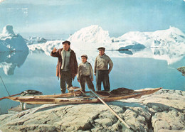 Chasseurs Indigènes Groenland-Greenland-Arctique-GODTHAB-Timbre-Stamp-Briefmarken-1959-Publicité-Pharmacie-Pentothal - Gebruikt