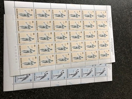 Belgie 1991 2400/01 MEUNIER LAMBEAUX SCULPTURES FULL SHEETS MNH Plaatnummer 25 - 1991-2000