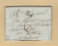 Bourges - 17 - Cher - 1816 - Courrier D Allogny - 1801-1848: Précurseurs XIX