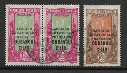 OUBANGUI-CHARI - Paire Du N°80 Et N°82 - TTB - Usados