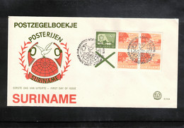 Surinam 1976 Stamps Booklet Sheet FDC - Surinam