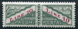 Repubblica Di San Marino  -  1965 -- 10 Lire Pacchi  Sass. 42 ** MNH - Colis Postaux