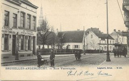 REF4179/ CP-PK Anderlecht-Bruxelles Rue Veeweyde TRAM à Droite Dans Le Fond Animée - Anderlecht