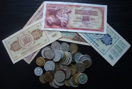 Lot De Billets Et Monnaies De Yougoslavie - Unclassified