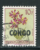 CONGO- Y&T N°396- Oblitéré (fleurs) - 1960-1964 Republiek Congo