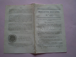 Napoléon : Sénatus Consulte Sur Le Recrutement De L'Armée . Etablissement Chapelle Frotey; St Remy  Anchenoncourt. Lettr - Décrets & Lois