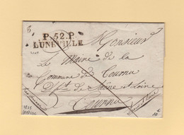 Luneville - 52 - Meurthe - 1825 - Port Paye - Sans Correspondance - 1801-1848: Precursori XIX